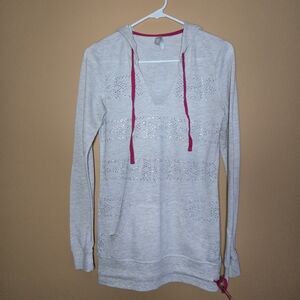 Vanity Sequen with Pink Accent Hoodie, S